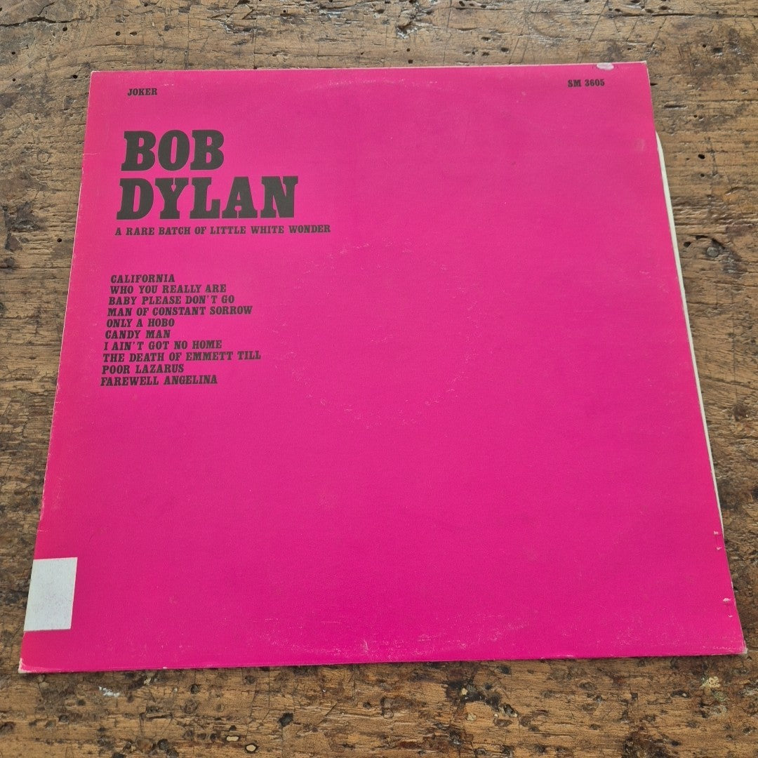 LP Bob Dylan Original - A Rare Batch Of Little White Wonder Musica Rock Vinile