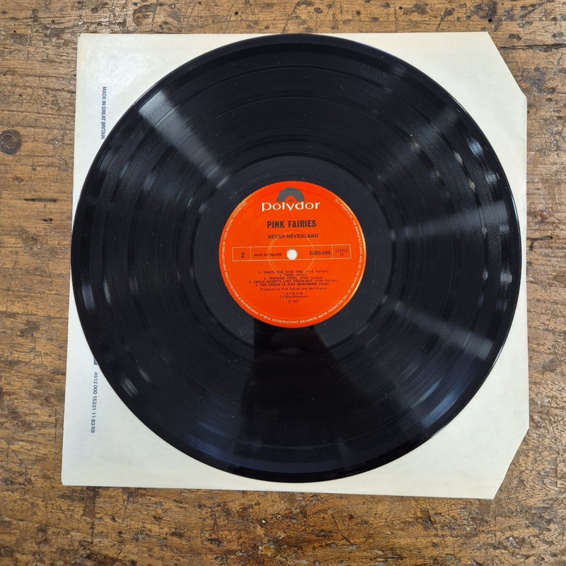 LP Pink Fairies - Never-neverland 2383-045 Polydor Made In UK Vinile Musica Rock