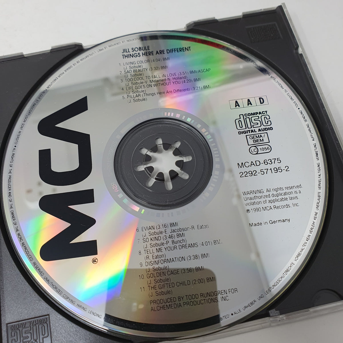 CD Jill Sobule – Things Here Are Different MCA Records – 2292-571952