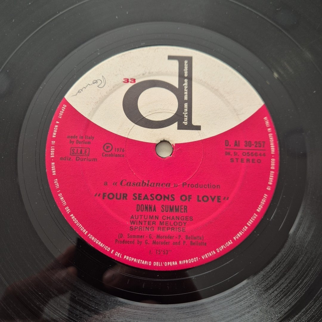 LP Donna Summer - Fuor Seasons Of Love D.AI. 30257 Funk Soul Disco 1976 Pop