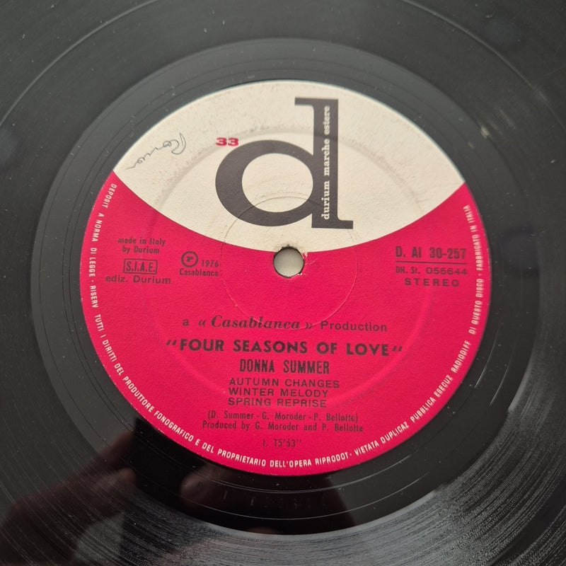 LP Donna Summer - Fuor Seasons Of Love D.AI. 30257 Funk Soul Disco 1976 Pop
