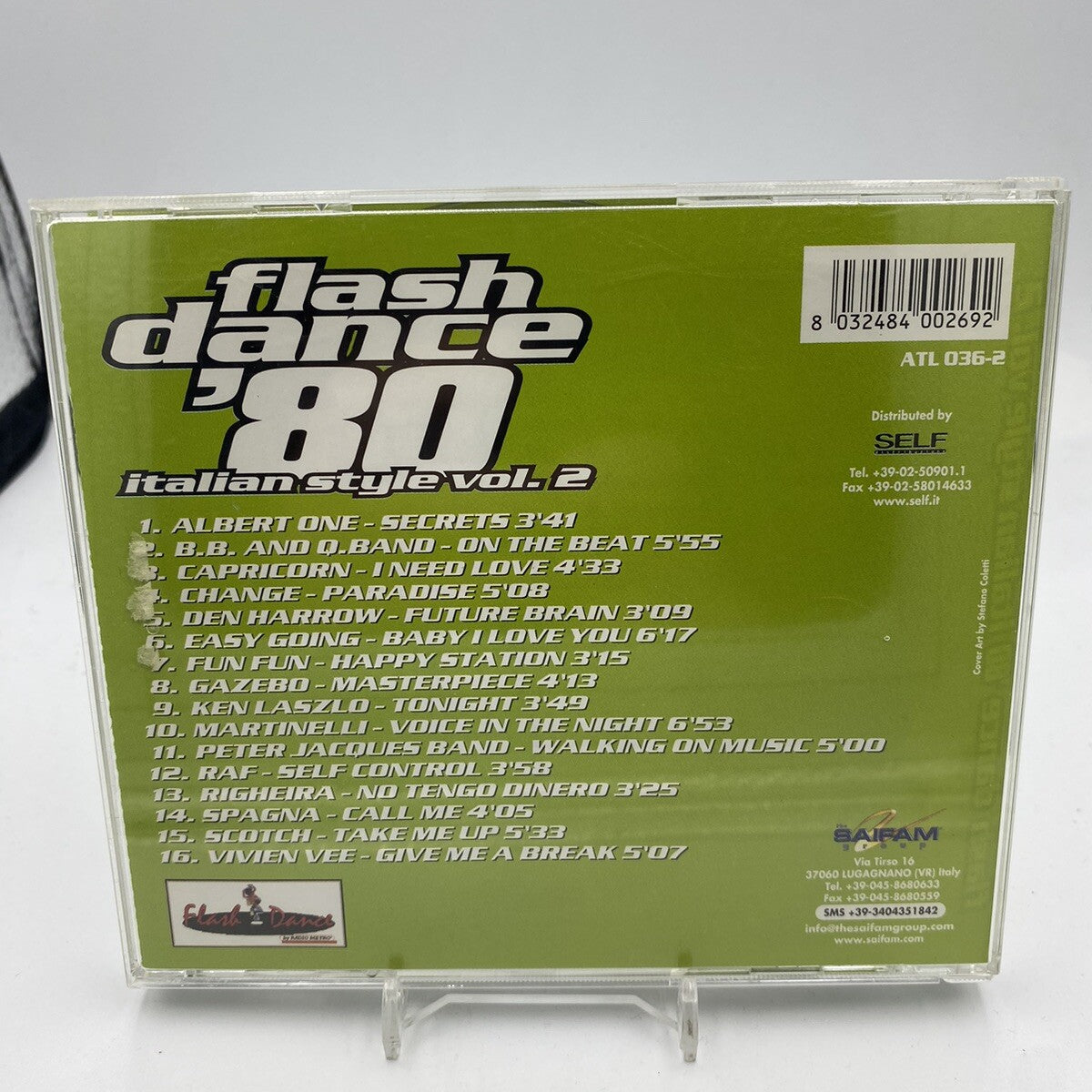 CD Various Flash Dance 80 Italian Style Volume 2 Compilation