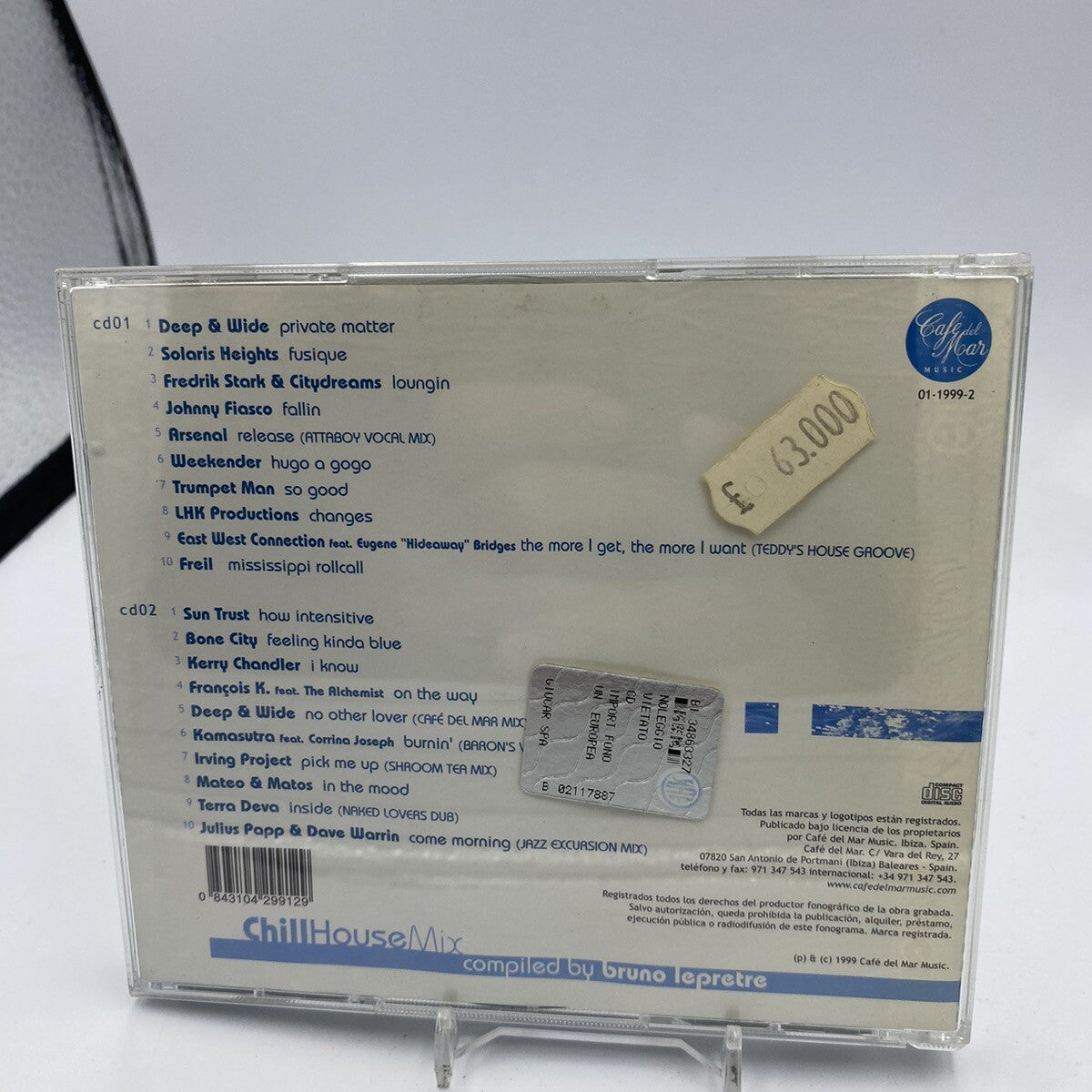CD Bruno Lepretre – Cafe Del Mar - Chill House Mix