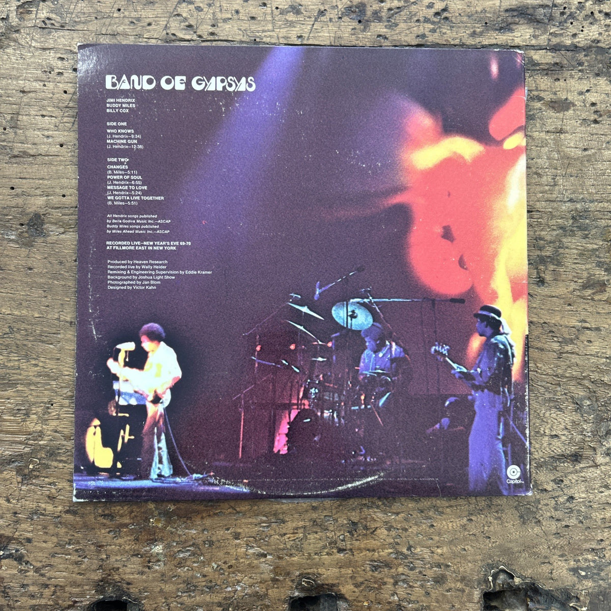 LP Jimi Hendrix - Band Of Gypsys STAO-472 VINILE Capitol Psychedelic Rock
