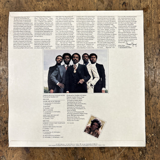 LP Harold Melvin The Blue Notes To Be True PIr 80339 Funk Soul Disco Vinile 12”