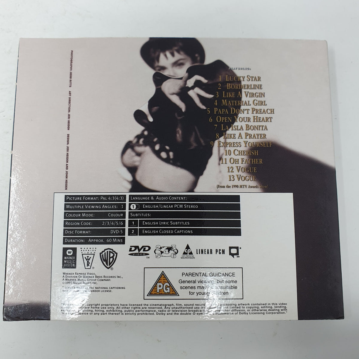 CD DVD MUSICA POP Madonna – The Immaculate Collection Warner Music Vision