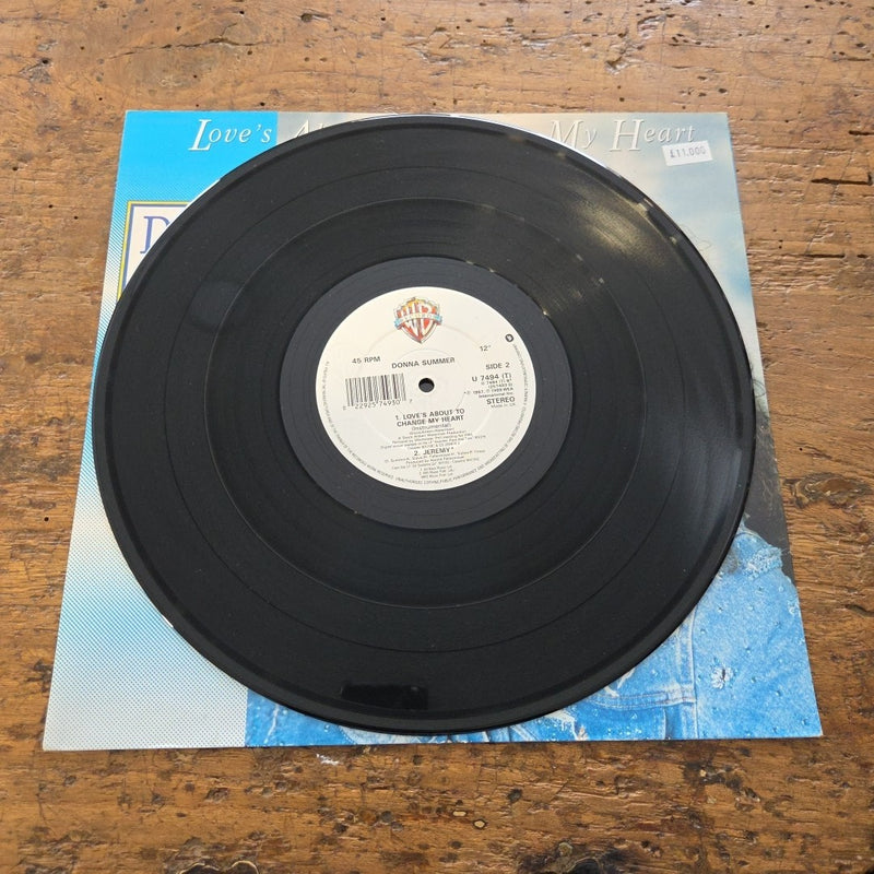 LP Donna Summer -Love's About To Change My Heart U 7494 T 1989 Musica Pop Vinile