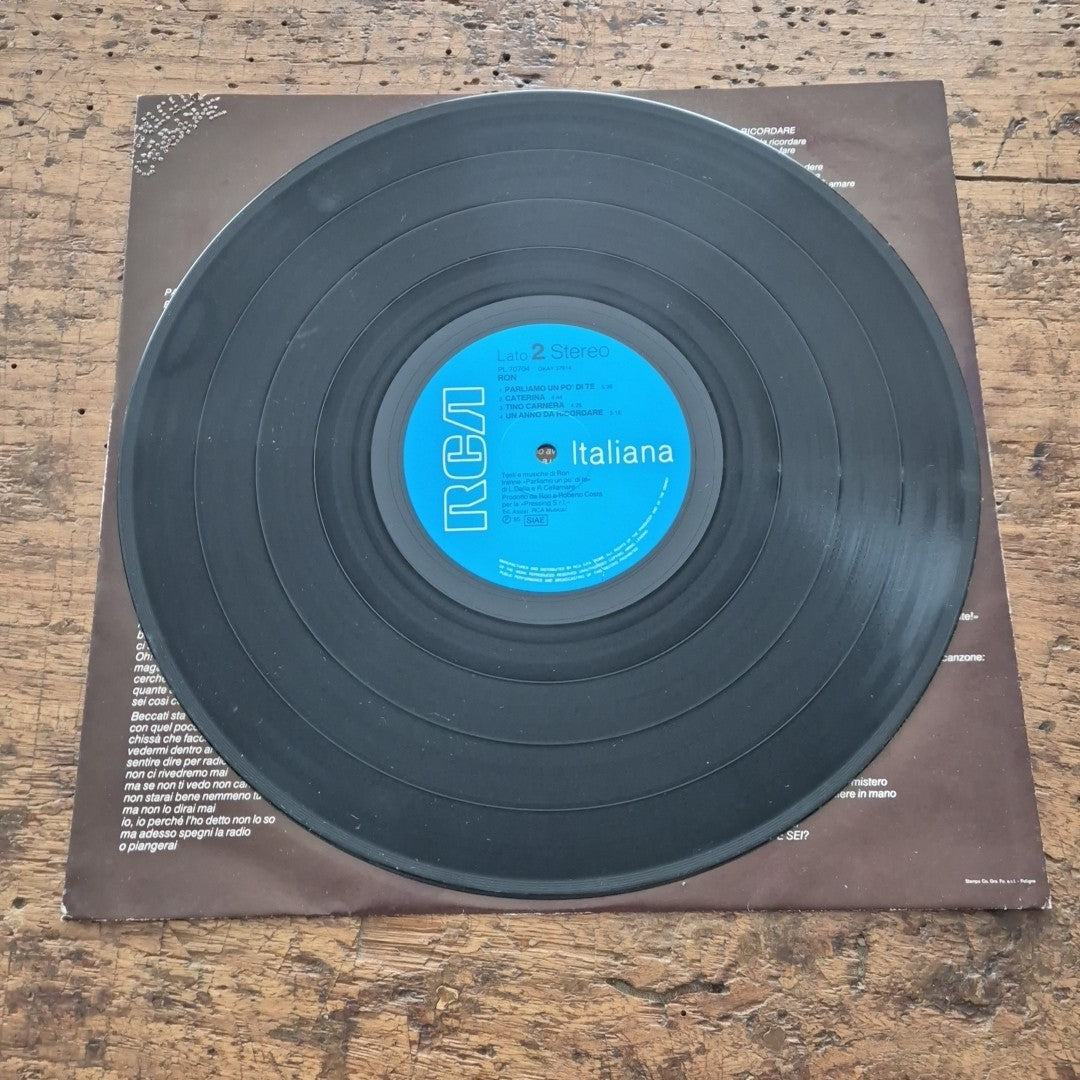 LP Ron RCA PL 70704 Italy 1985 Musica Italiana Vinile Chanson Pop Vocal