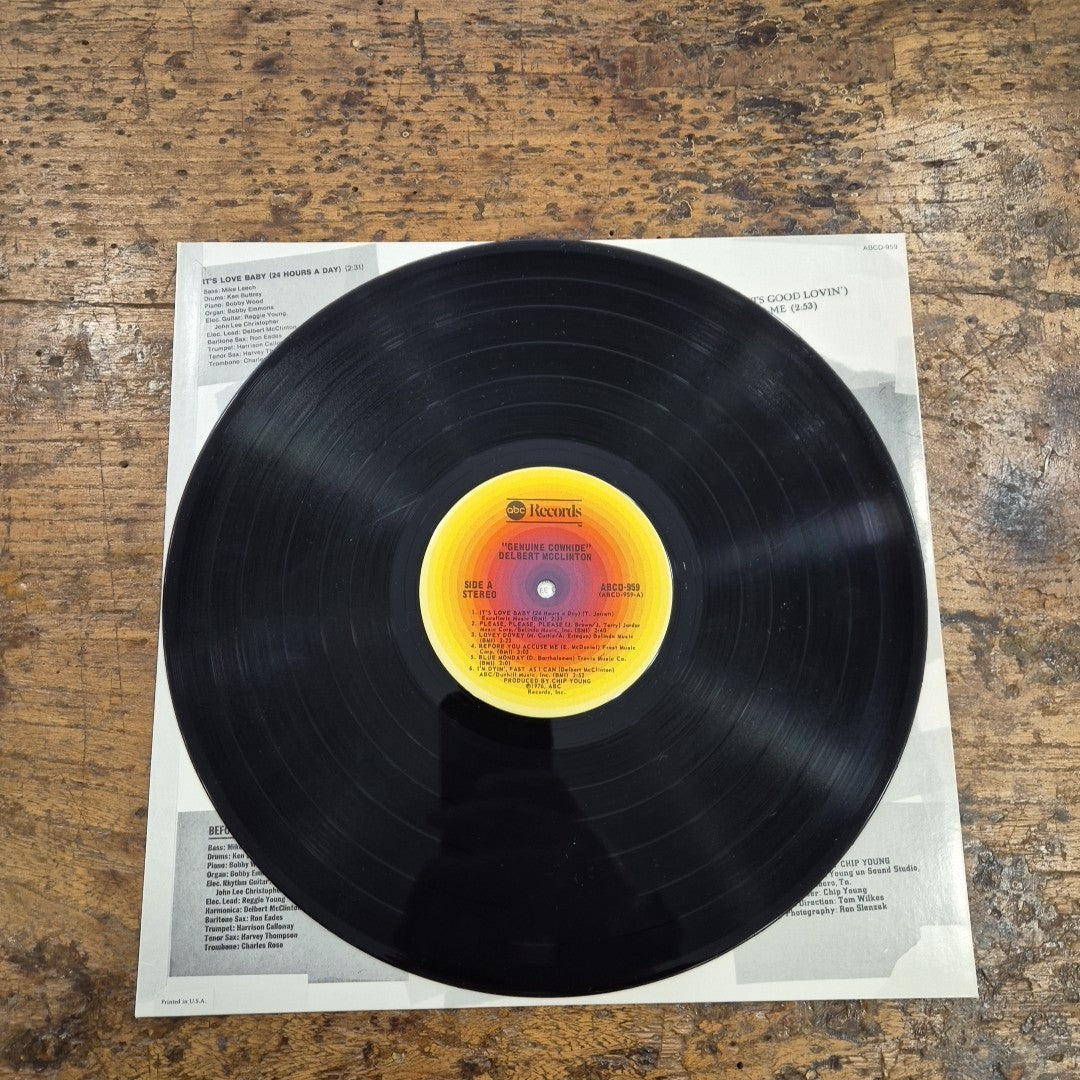 LP Delbert McClinton - Genuine Cowhide ABCD-959 Musica Rock Vinile