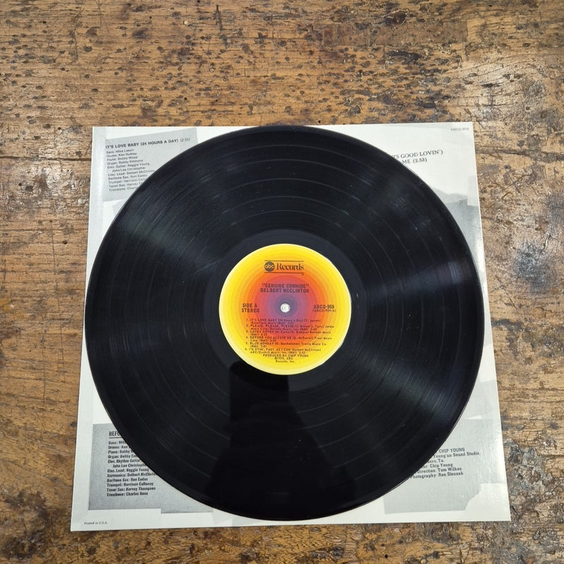 LP Delbert McClinton - Genuine Cowhide ABCD-959 Musica Rock Vinile