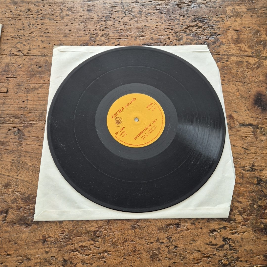 LP David Murray Solo Vol. 2 CECMA 1002 Stereo Musica Jazz Vinile 12