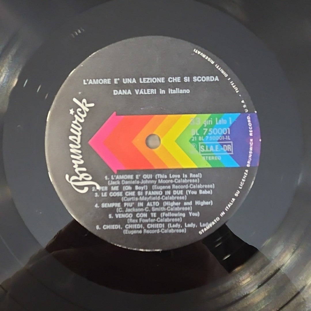 LP Dana Vàlery- L'amore È Una Lezione Che Si Scorda BL 750001 Made In Italy 1973