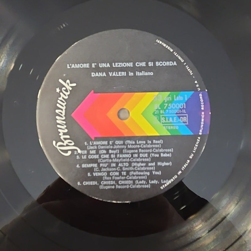 LP Dana Vàlery- L'amore È Una Lezione Che Si Scorda BL 750001 Made In Italy 1973