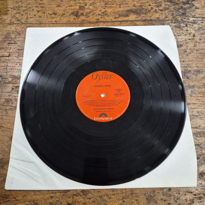 LP Rainbow - Rising Oyster 2391 224 Made In Italy 1976 Musica Rock Vinile