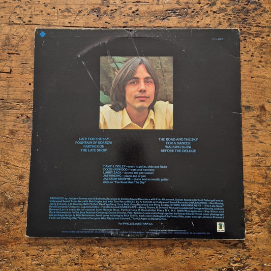 LP Jackson Browne - Late For The Sky 7ES 1017 Musica Vinile Psychedelic Rock