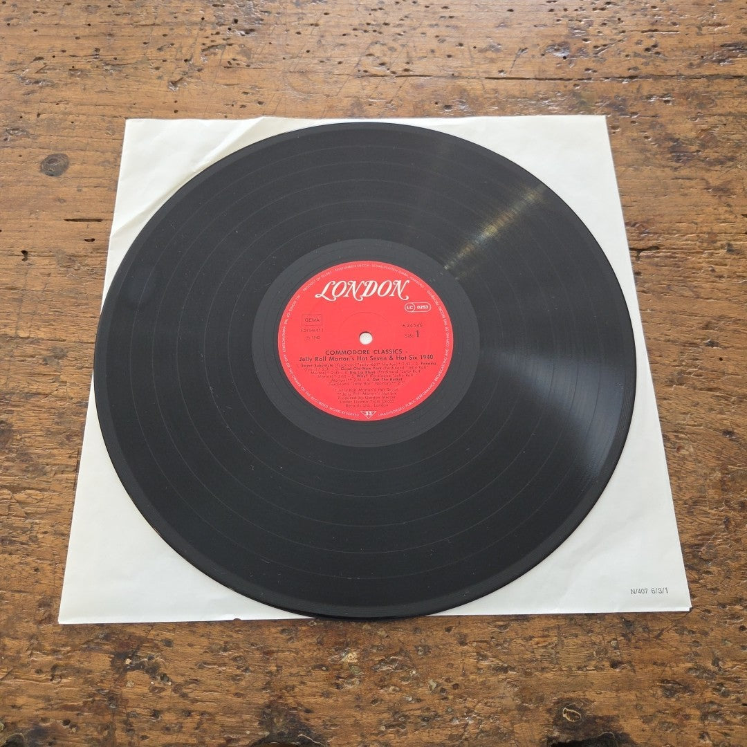 LP Commodore Classics - Jelly Roll Morton's Hot 6.24546 AG Jazz Vinile 1940