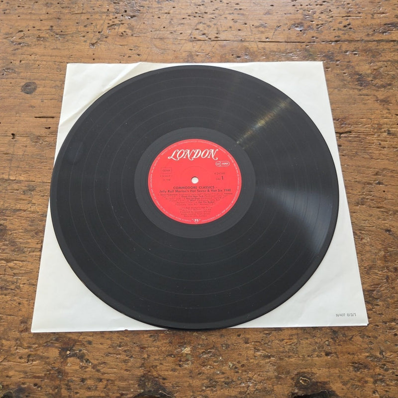 LP Commodore Classics - Jelly Roll Morton's Hot 6.24546 AG Jazz Vinile 1940