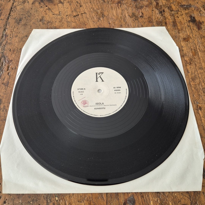 LP Kunsertu Jazirah Isola Mokarta LP 002 Made In Italy Alternative Rock Vinile