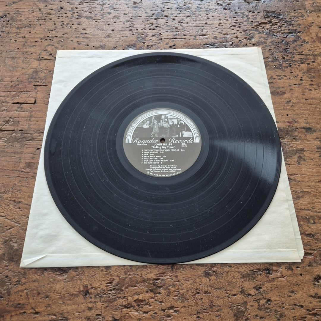 LP John Miller Biding My Time George Gershwin 3034 Musica Jazz Vinile 12