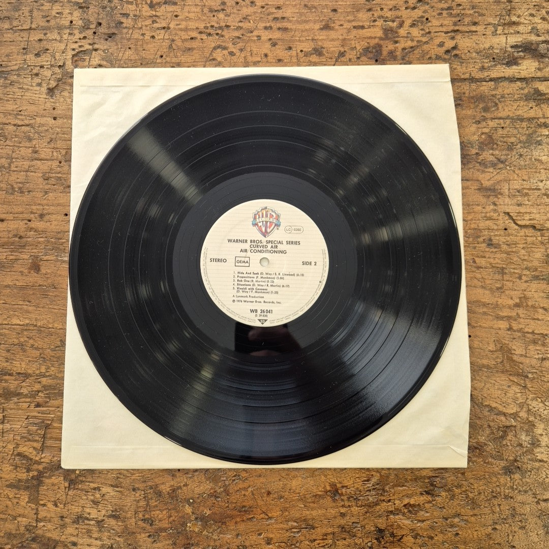 LP Curved Air Air Conditioning WB 26041 Made In Germany 1976 Musica Rock Vinile