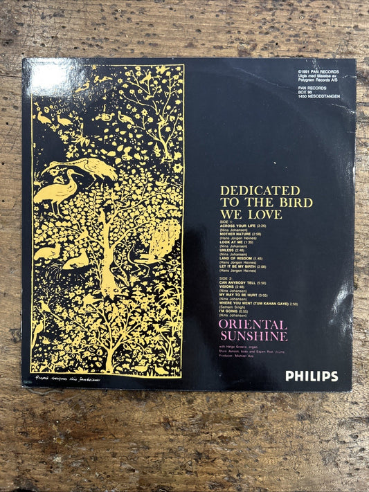 LP Oriental Sunshine - Dedicated To The Bird We Love PALP 05 VINILE Psychedelic