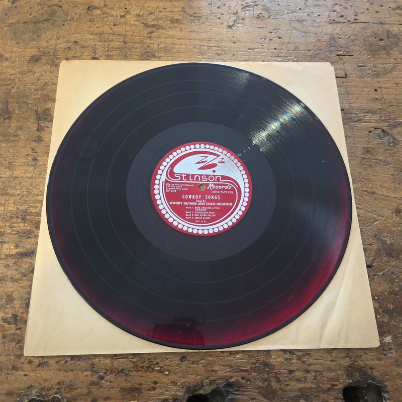 LP Woody Guthrie  And Cisco Houston - Cowboy Songs SLP 32 Jazz Vinile Made In US