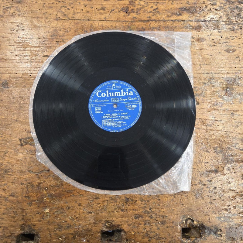 LP Paul Anka - Paul Anka In Italia 33-QSX 12041 Made In Italy 1959