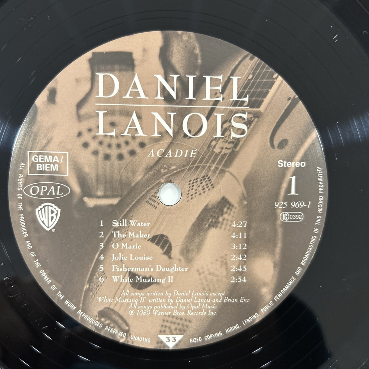 LP Daniel Lanois - Acadie 925 969-1 Vinile 1989 New Indie Rock Electronic