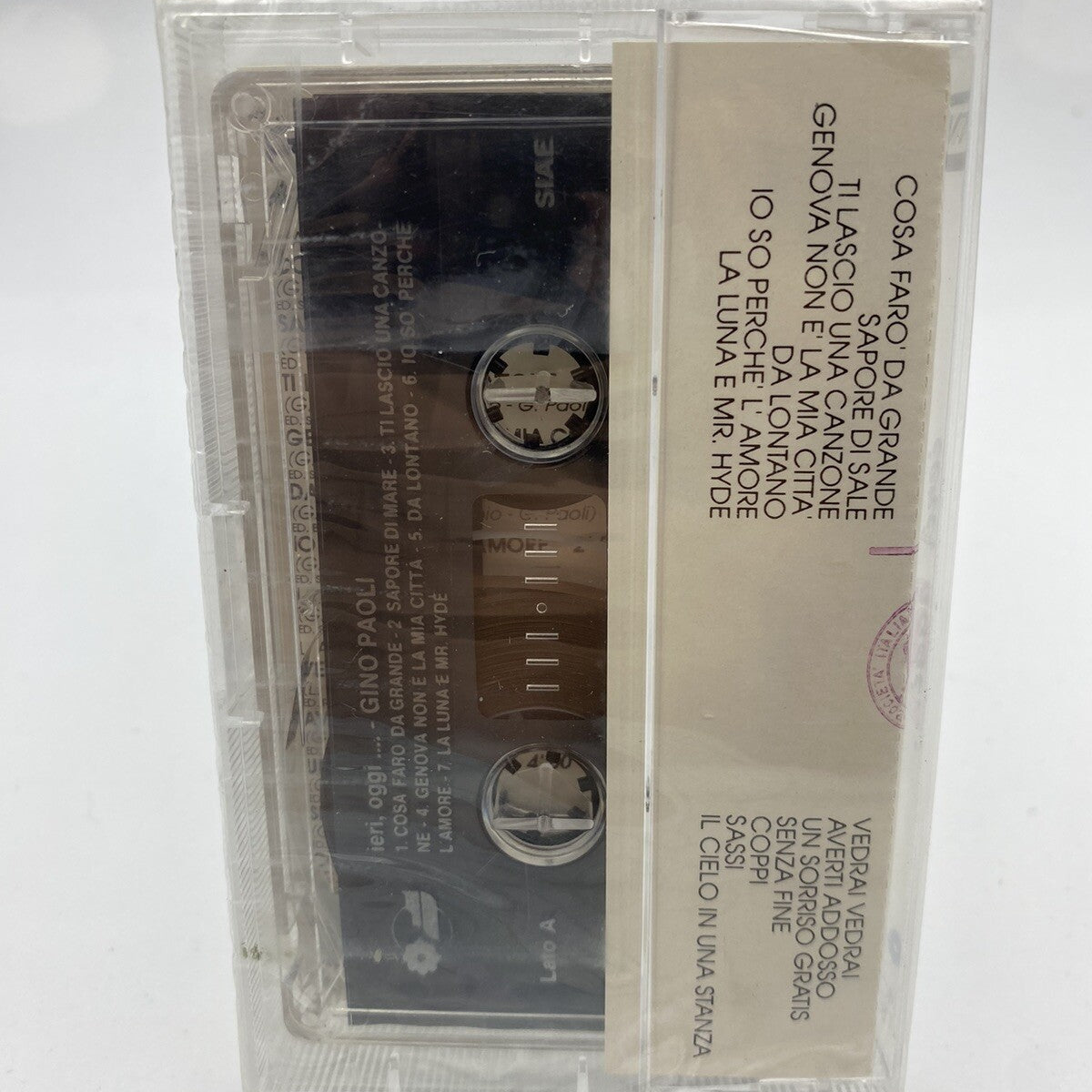 MUSICASSETTA Tape SS Gino Paoli - Ieri…oggi… Italy Vocal