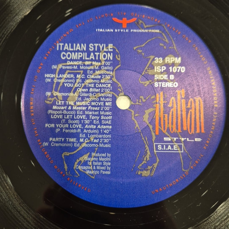 LP Italian Style Compilation ISP 1070 Made In Italy Musica Italo Disco Vinile