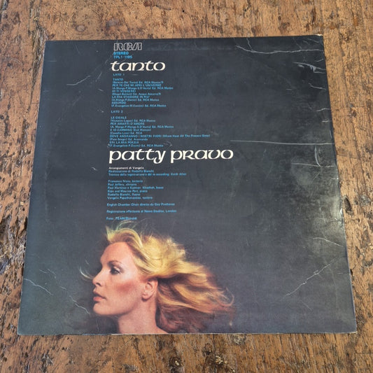 LP Patty Pravo Tanto TPL1 1195 RCA italy Q976 Musica Italiana Vinile 12