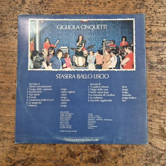 LP Gigliola Cinquetti Stasera Ballo Liscio CGD 69044 Musica Italiana Vinile 12