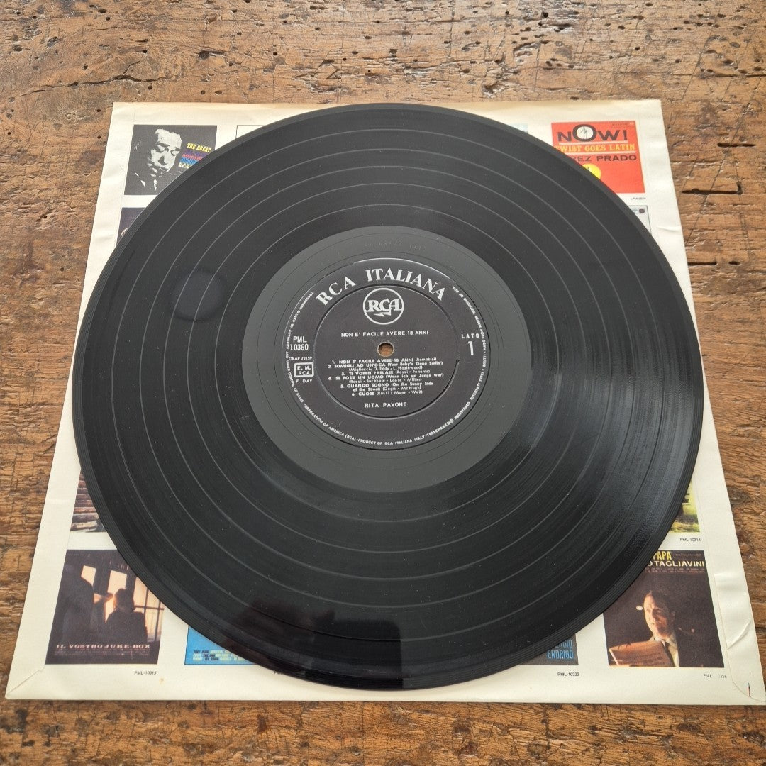 LP Rita Pavone - Non È Facile Avere 18 Anni PML 10360 Musica Italiana Vinile