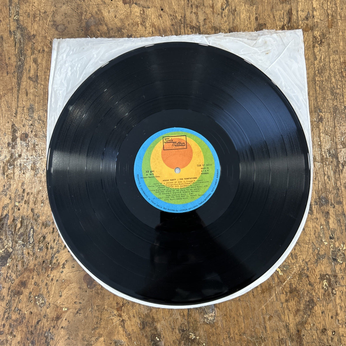 LP The Temptations - House Party TSM ST 60119 Italy 1975 Funk Soul Disco Vinile