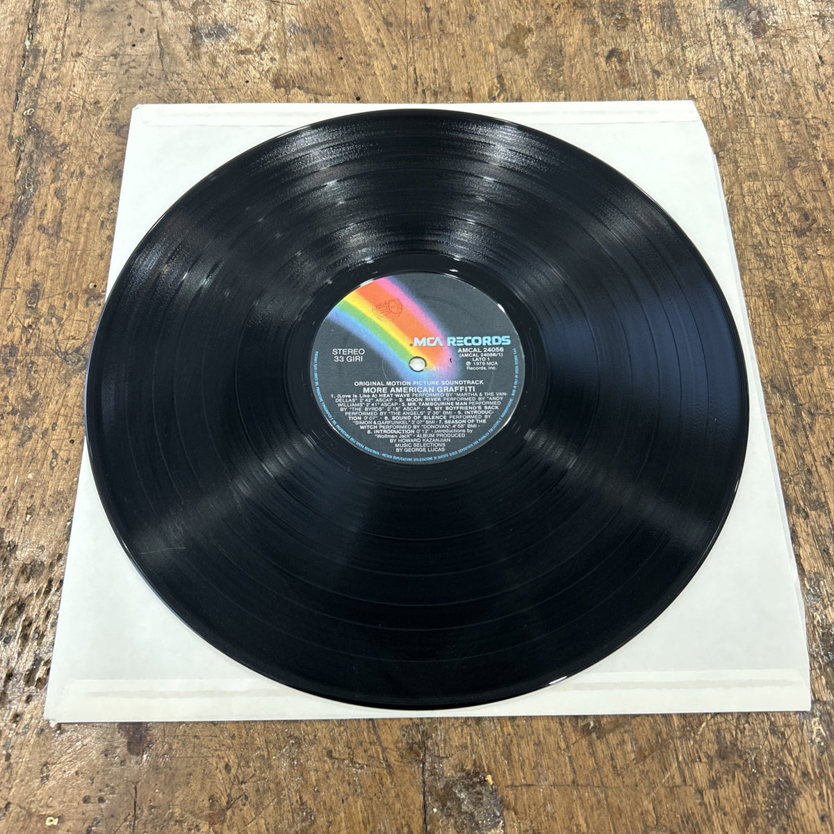 2 LP More - American Graffiti AMCAL 24056 Vinile 1985 Made In Italy Pop Rock