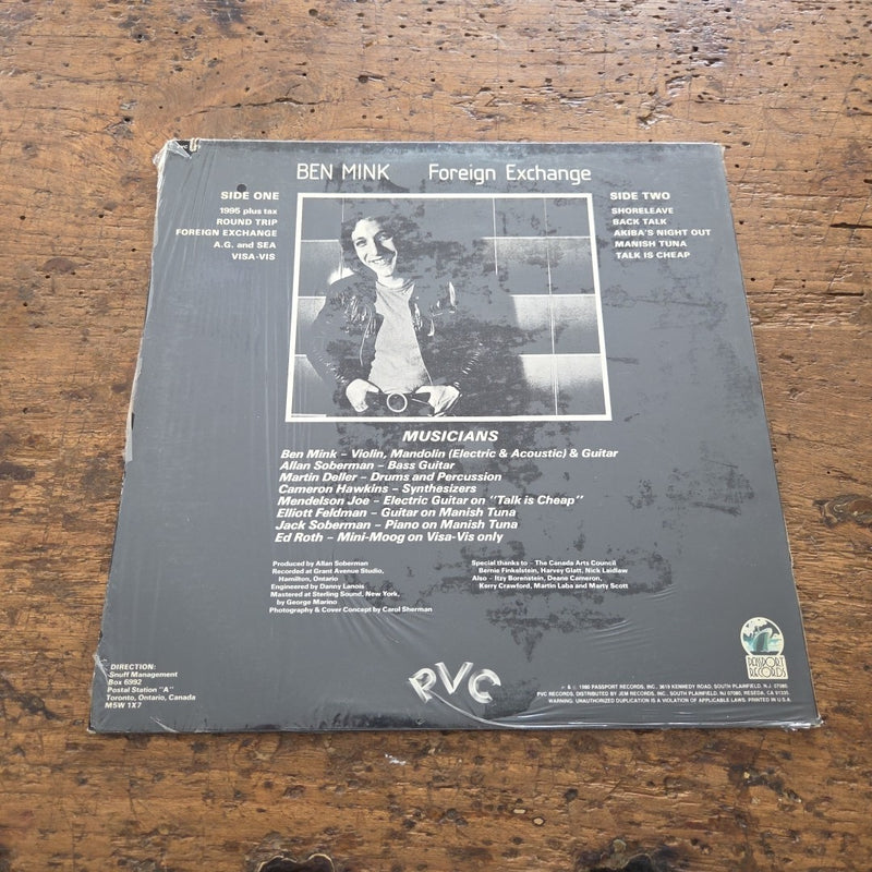 LP Ben Mink - Foreign Exchange PVC 7919 Jazz Vinile 1980