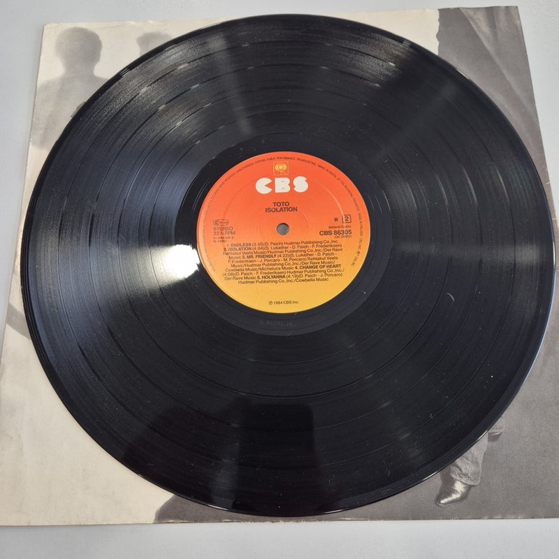 LP Toto - Isolation CBS 86305 Made In Holland 1984 Carmen Lion Vinile Pop 12
