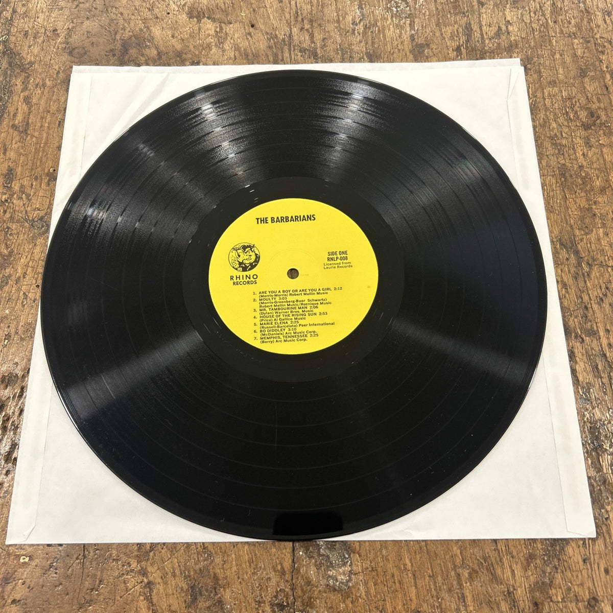 LP The Barbarians - RNLP 008 Made In USA Rhino Records 1979 Vinile Rock