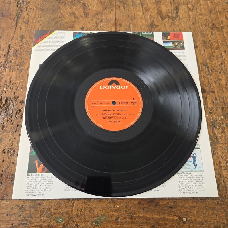 LP Jimi Hendrix - Hendrix In The West 2459 392 Made In IT 1971 Psychedelic Rock