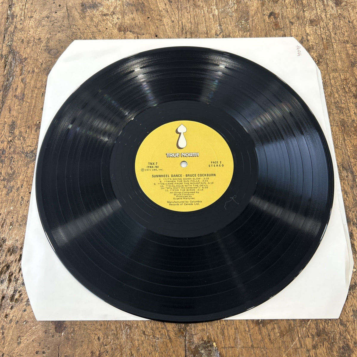 LP Bruce Cockburn - Sunwheel Dance WTNX 7 Canada 1971 Rock Folk Country Vinile