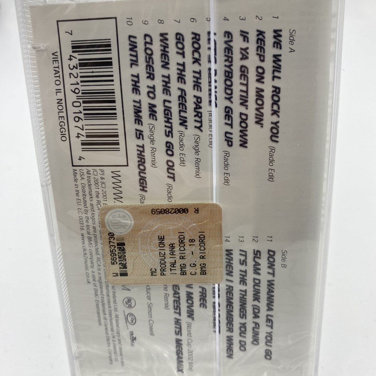 MUSICASSETTA Tape SS Five Greatest Hits Italy