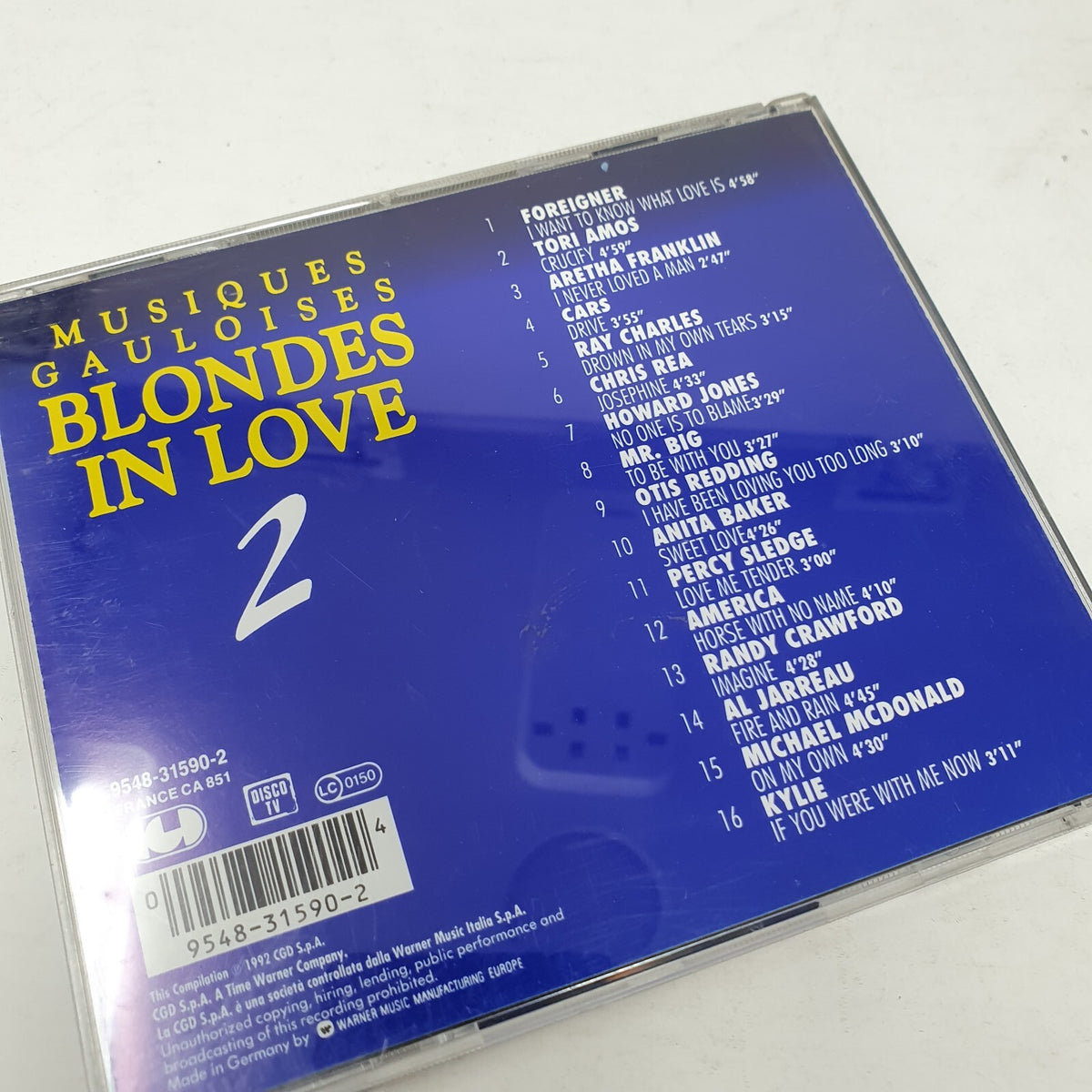 CD Various – Musiques Gauloises - Blondes In Love 2 CGD – 954831590-2
