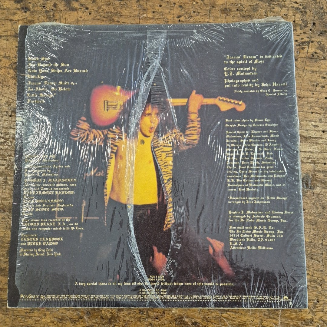 LP Yngwie Malmsteen - Rising Force PDS 1 6409 Canada Musica Hard Rock Vinile