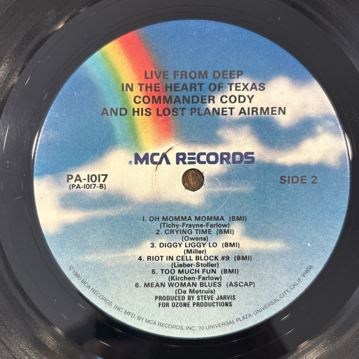 LP Commander Cody - Live From Deep In The Heart Of Texas PAS1017 USA Rock Folk