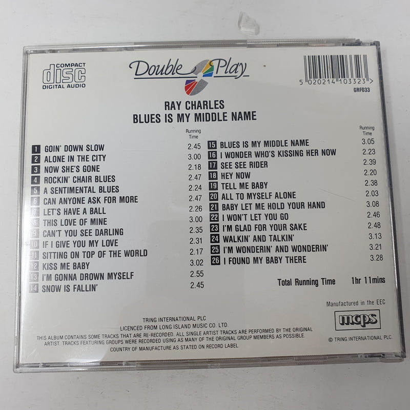 CD Ray Charles – Blues Is My Middle Name Double Play – GRF033