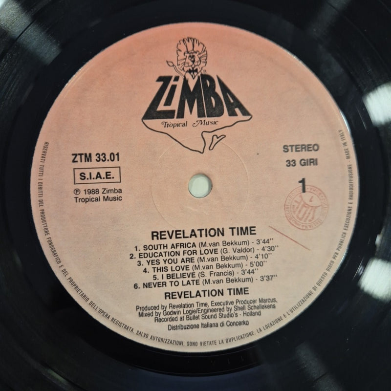 LP Revelation Time ZTM 33.01 Italy 1988 Musica African Vinile 12