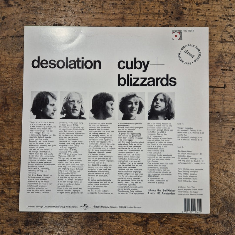 LP Cuby Blizzards - Desolation HRV 1234-1 Made In Holland Vinile Rock