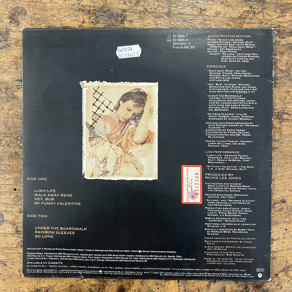 10" Vinyl Jazz Rickie Lee Jones – Girl At Her Volcano Rock Europe 1983