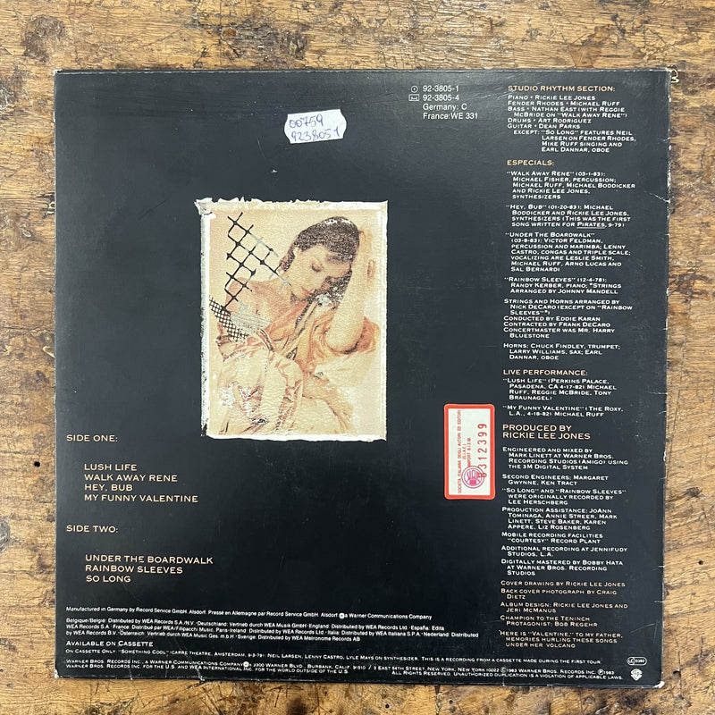 10" Vinyl Jazz Rickie Lee Jones – Girl At Her Volcano Rock Europe 1983