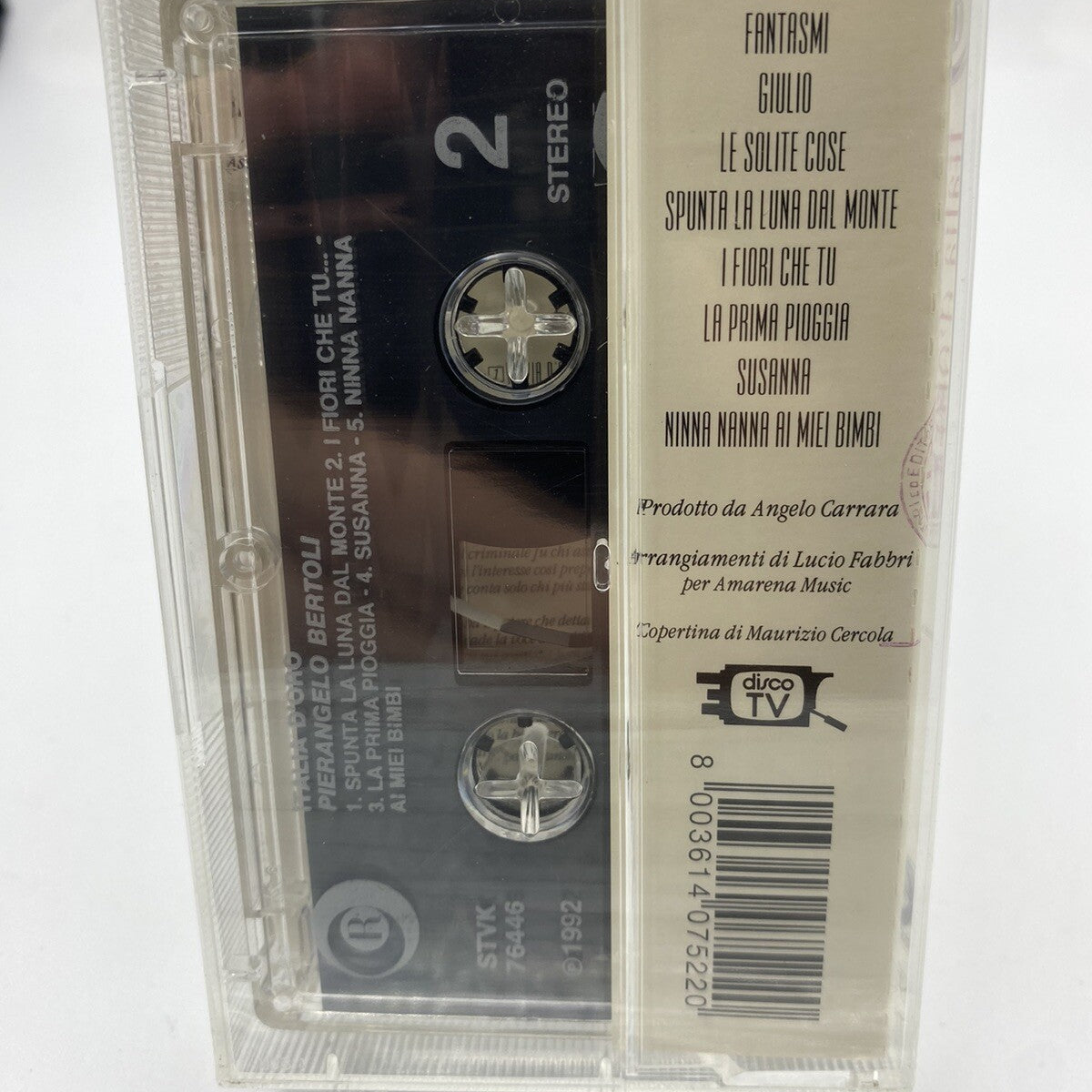 MUSICASSETTA Tape SS Pierangelo Bertoli Italia D’oro Italy